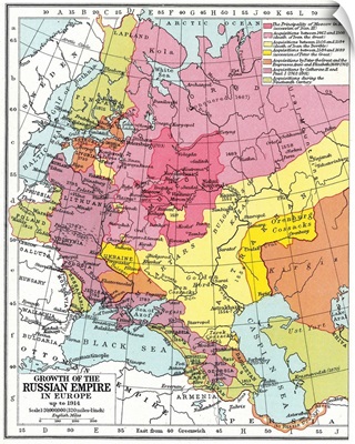 Map, Expansion Of Russia