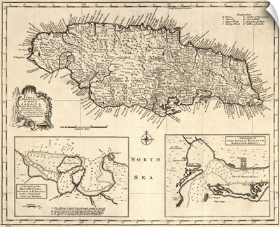 Map, Jamaica, 1752