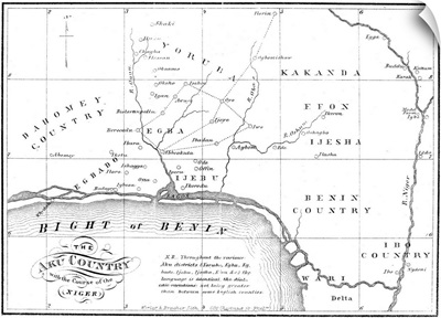 Map Of Africa, 1861