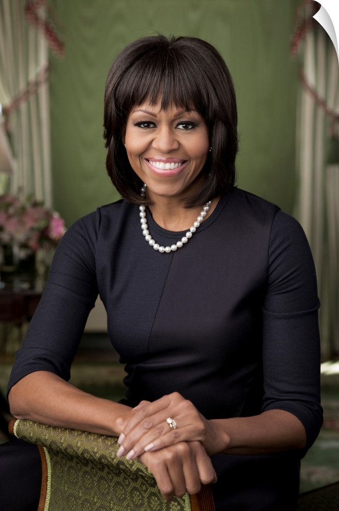 MICHELLE OBAMA (1964- ). Wife of President Barack Obama. Photograph by Chuck Kennedy, 2013.