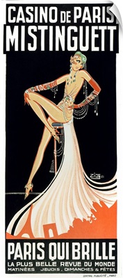 Mistinguett On Poster, 1931