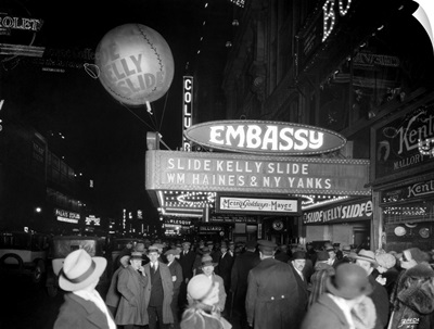 Movie Theatre, 1927, Front of the Embassy Theatre