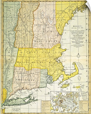 New England Map, c1775