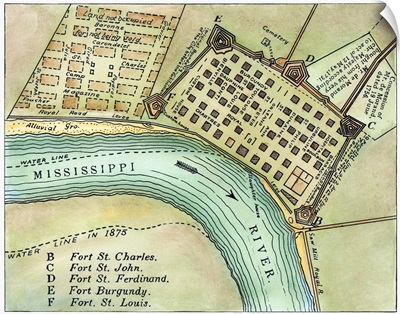 Plan Of New Orleans, 1798