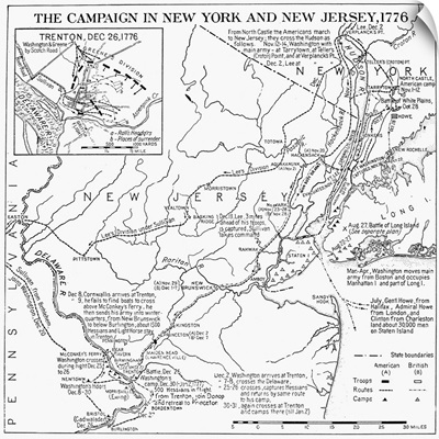 Plan Of the Campaign In New York And New Jersey, 1776