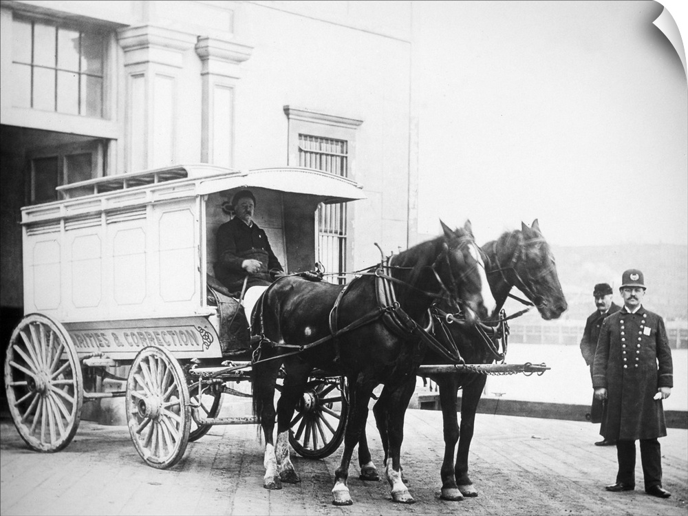 Police Wagon, c1900. A Police Wagon At Washington, D.C. Photographed C1900.