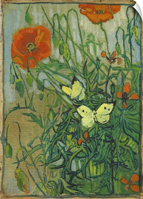 Poppies And Butterflies, 1890