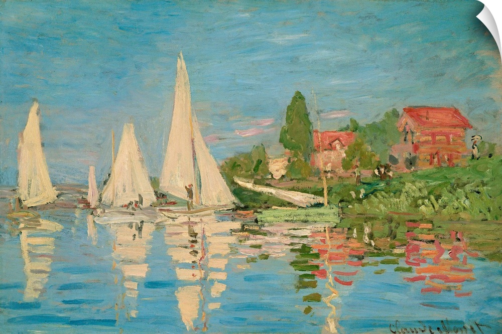 Monet, Regattas, C1872. 'Regates A Argenteuil.' Oil On Canvas, Claude Monet, C1872.