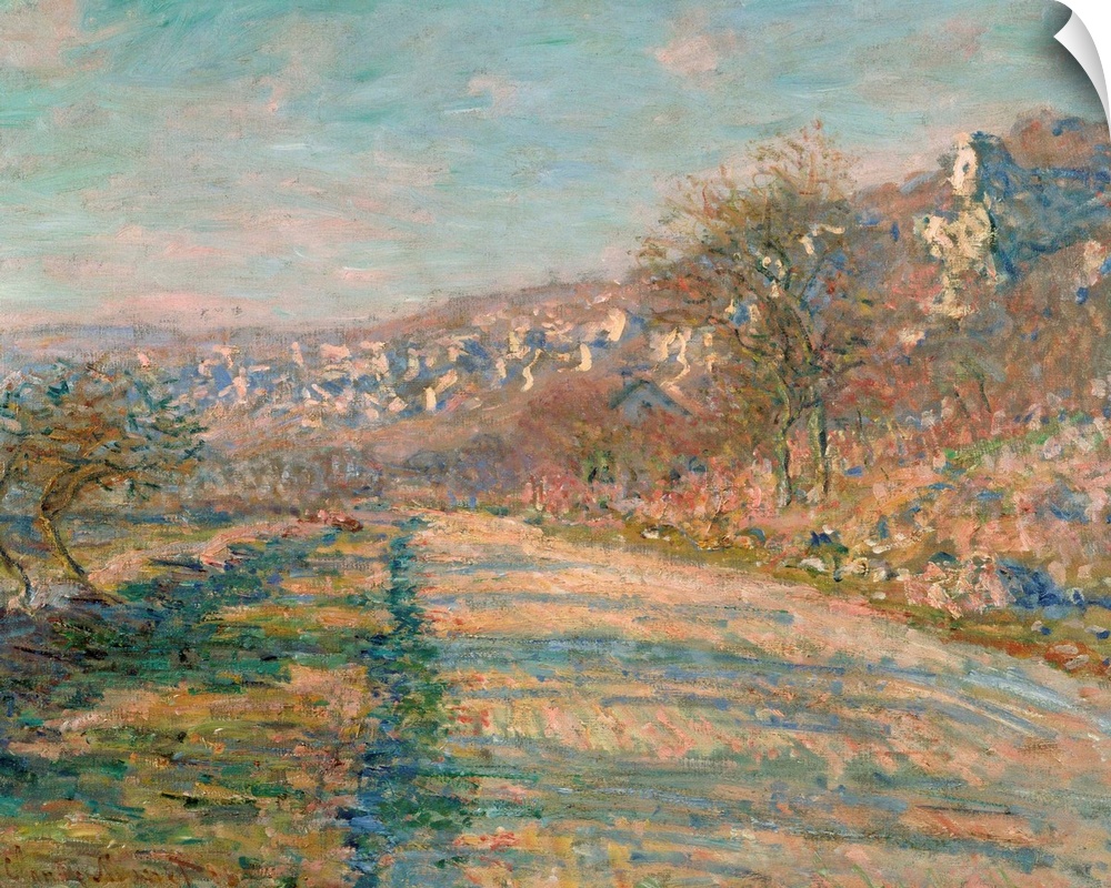 Monet, La Roche-Guyon, 1880. 'Road Of La Roche-Guyon.' Oil On Canvas, Claude Monet, 1880.