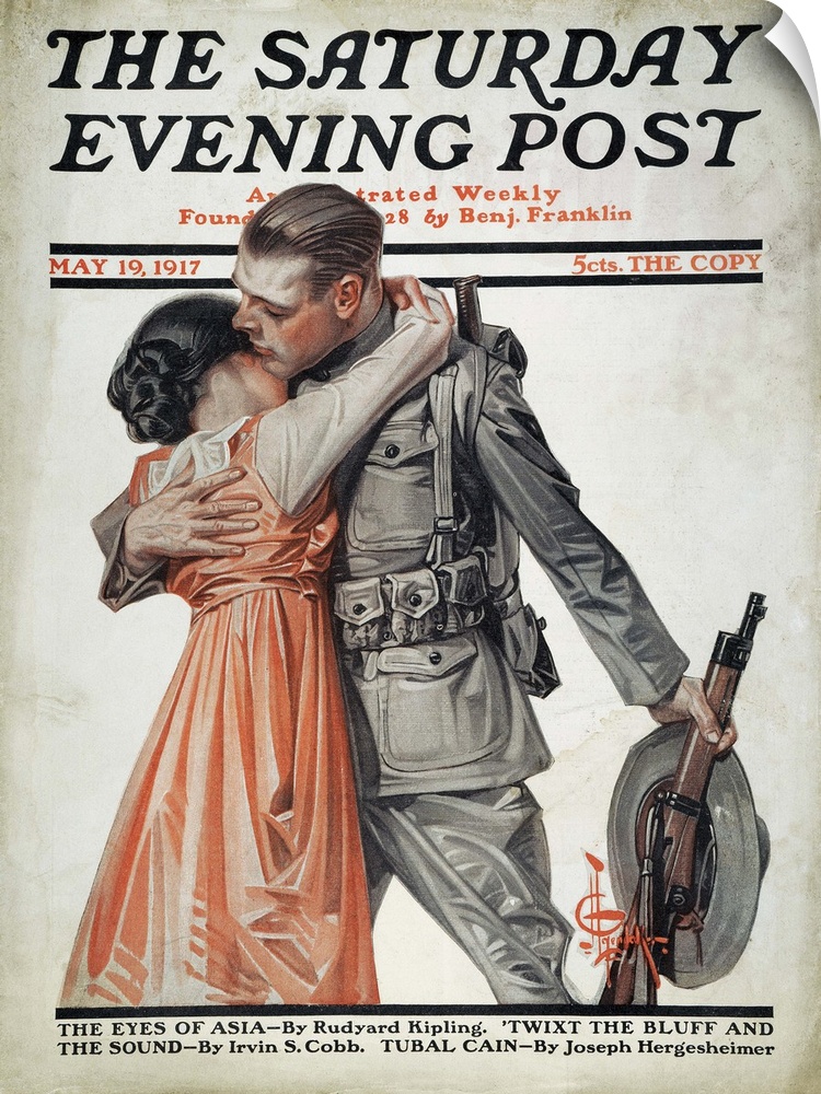 'Saturday Evening Post' cover, 1917.
