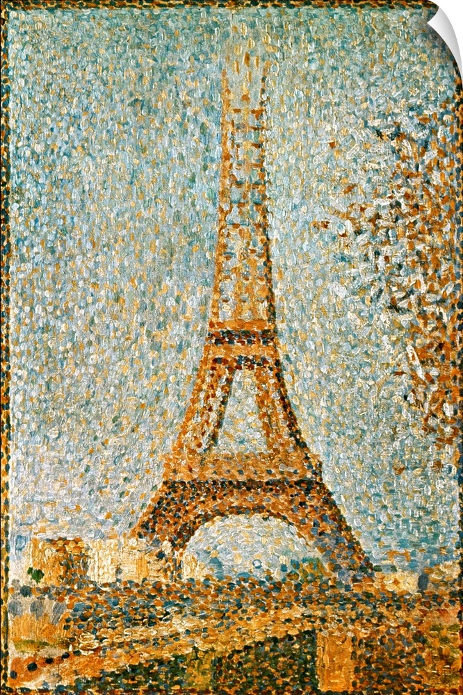 Georges Seurat: The Eiffel Tower. Oil on panel, 1889.