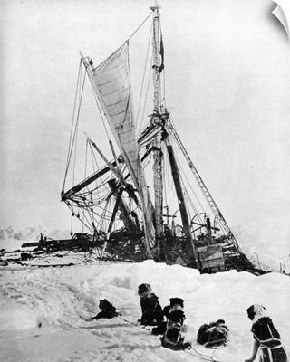 Shackleton's 'Endurance, Sinking in the ice of the Weddell Sea of Antarctica