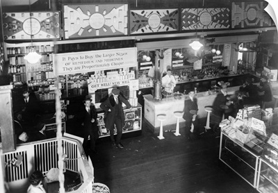 Soda Fountain At People's Drugstore In Washington, D.C., c1920