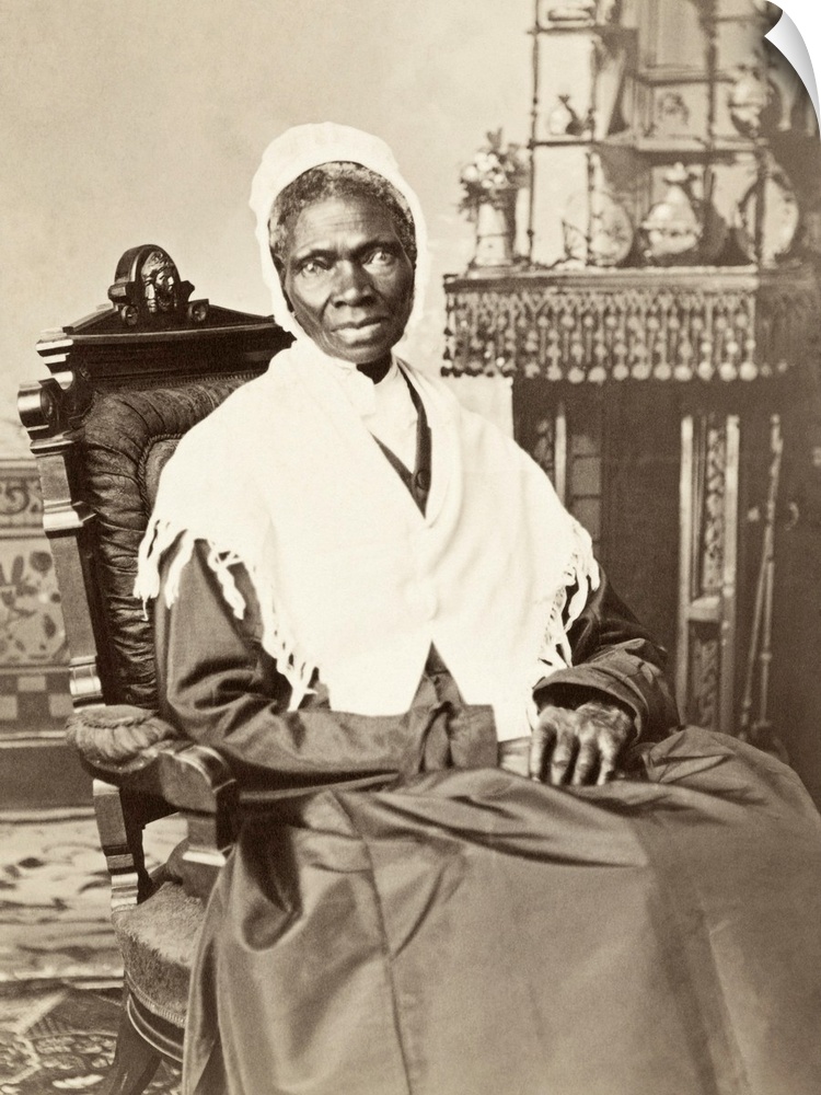 SOJOURNER TRUTH (c1797-1883).  Born Isabella Baumfree. American abolitionist and women's rights activist. Photograph, c1870.