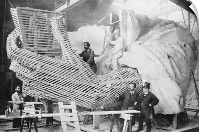Statue Of Liberty, 1883, under construction in Paris