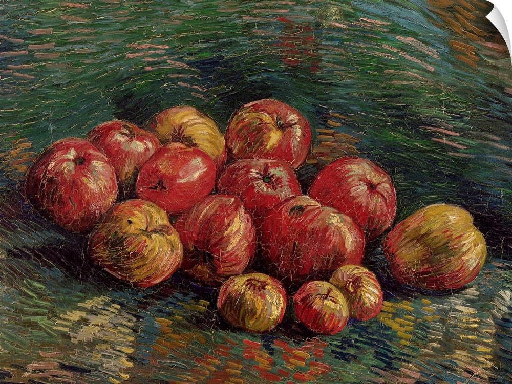 Van Gogh, Apples, 1887. 'Still Life With Apples.' Oil On Canvas, Vincent Van Gogh, 1887.