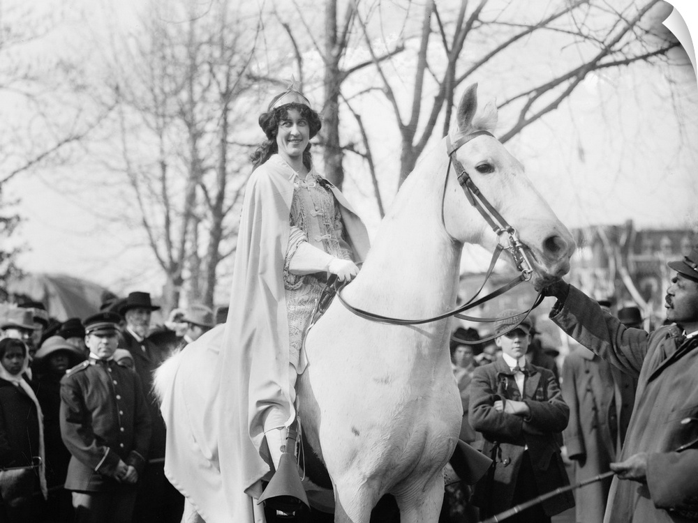 Suffrage Parade, 1913. Suffragette Inez Milholland Boissevain, On Horseback, At the Women's Suffrage Parade Held In Washin...