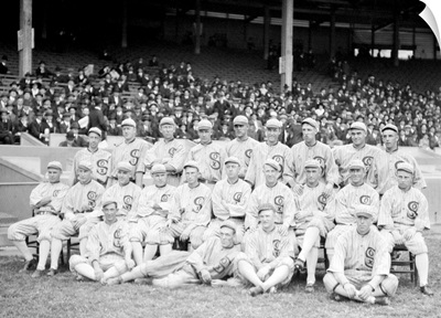 The 1919 Chicago White Sox at Comiskey Park in Chicago, Illinois, 1919