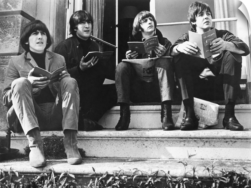 Left to right: George Harrison, John Lennon, Ringo Starr, and Paul McCartney. Photograph, 1965.