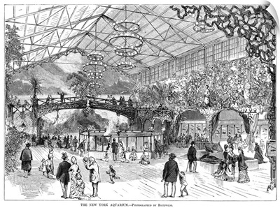 The New York Aquarium in Manhattan, 1876
