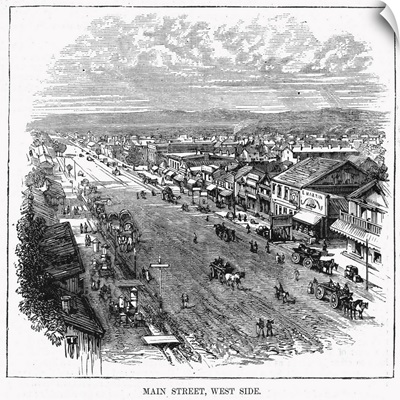 The West Side Of Main Street In Salt Lake City, Utah, 1872