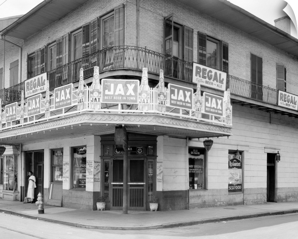 New Orleans, Restaurant. A View Of Tortorich Restaurant On the Corner Of Royal And St. Louis Streets In New Orleans, Louis...