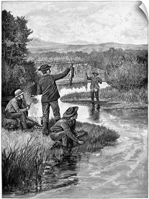 Trout Fishing In Montana, 1886