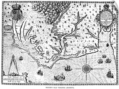 Virginia Map, 1590
