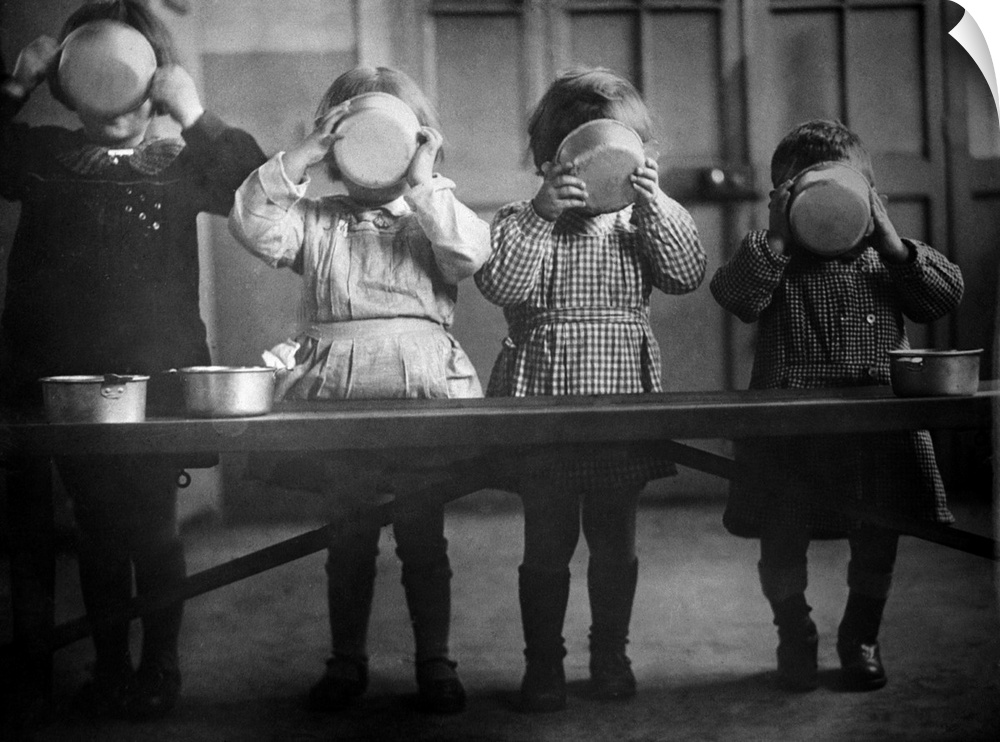War orphans in France. Photograph, 1941.