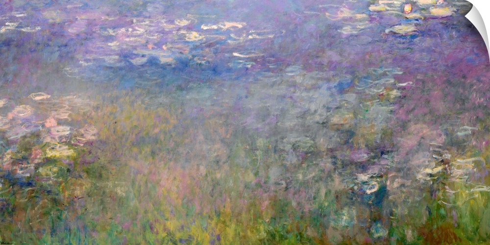 Monet, Water Lilies, C1920. Oil On Canvas, Claude Monet, C1920.