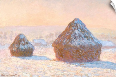 Wheatstacks, Snow Effect, Morning, 1891