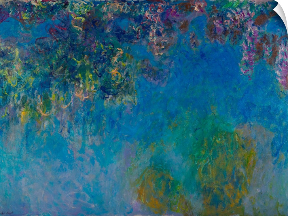 Monet, Wisteria, C1925. Oil On Canvas, Claude Monet, C1925.