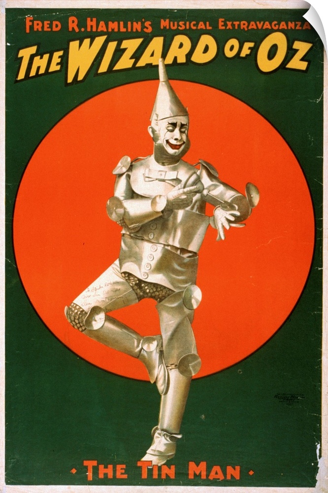 American theater poster, 1903, for Fred Hamlin's musical adaptation of L. Frank Baum's novel, 'The Wizard of Oz.'