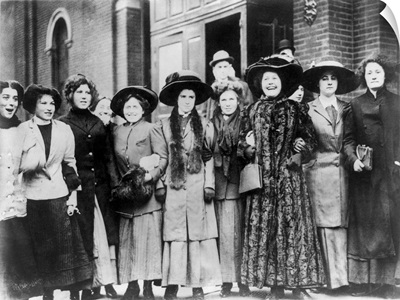 Women workers of shirtwaist factories on strike in New York City, 1909