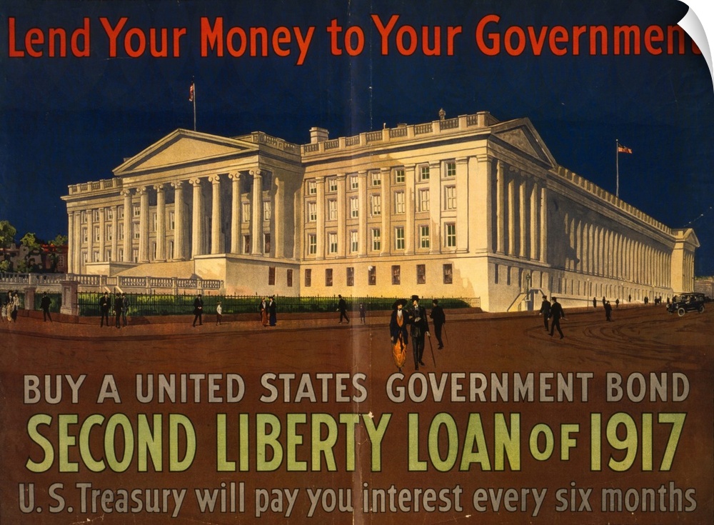 American World War I Liberty Loan poster, 1917.