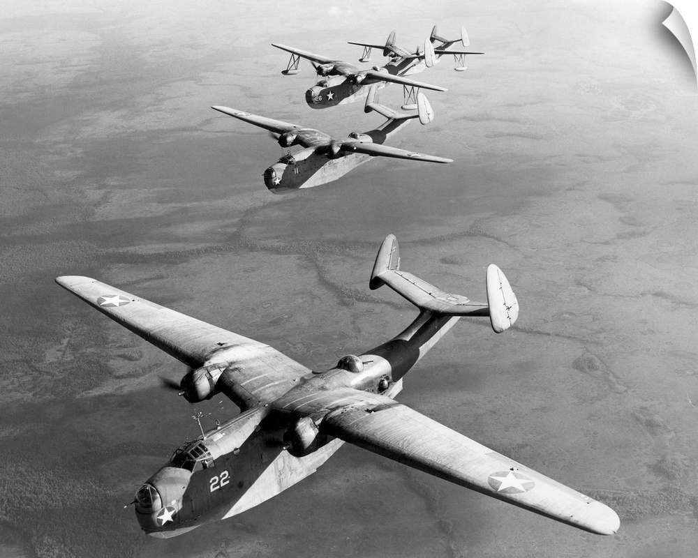 U.S. Navy Martin Mariner (PBM) patrol bombers, 1943.