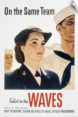 World War II: Waves Poster