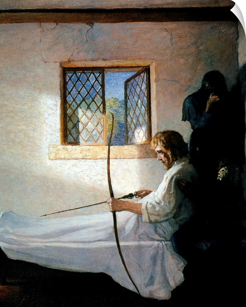 The Passing of Robin Hood. Oil on canvas, 1917, by N.C. Wyeth.