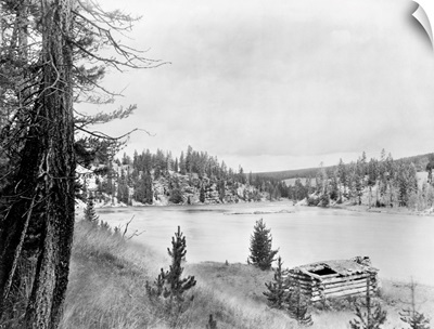 Wyoming, Log Cabin, c1913