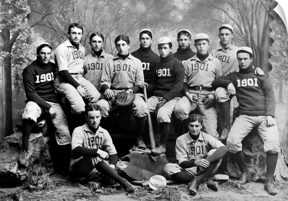 The Yale University baseball team, 1901.