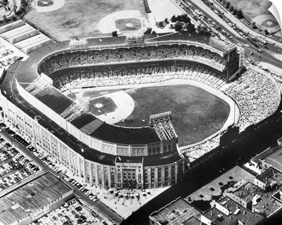 Yankee Stadium in the Bronx, New York City, 1955