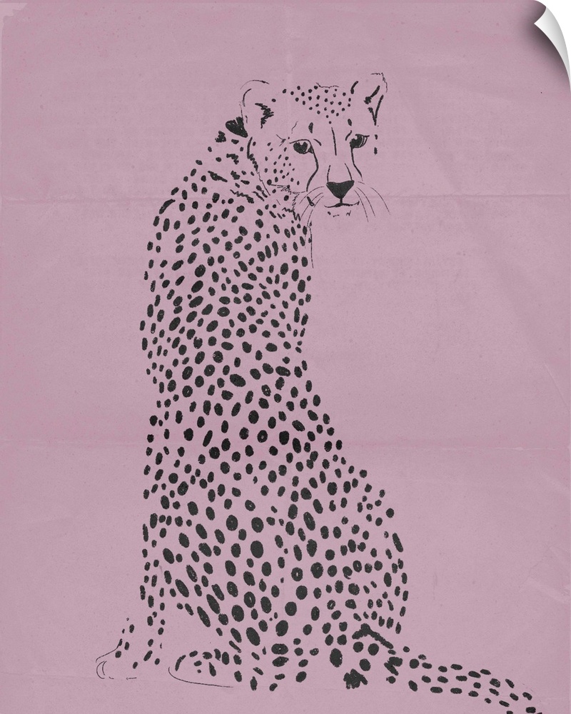 Cheetah Pattern Wall Decor, Leopard Skin Peel and Stick Wall Decal