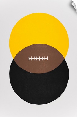 Football Venn Diagram - Black and Gold