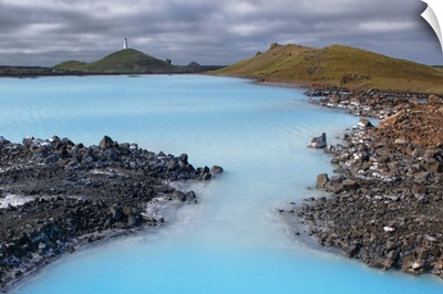 Iceland Lighthouse and Sulfur Lake