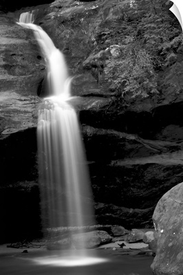 A long waterfall