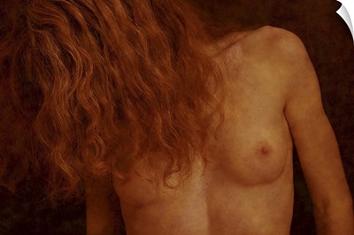 A naked female with long hair