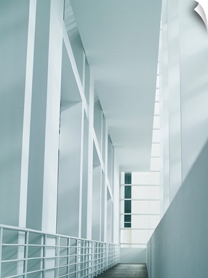 A white interior of a building