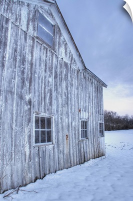 Barn in winter at Grant Park Centerville Ohio