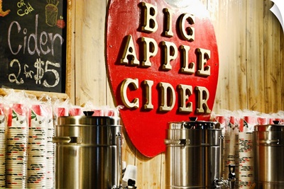 Big Apple Cider for Sale at the Christmas Market in Bryant Park