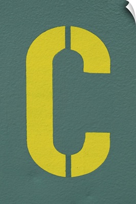 Capital Letter C on Wall